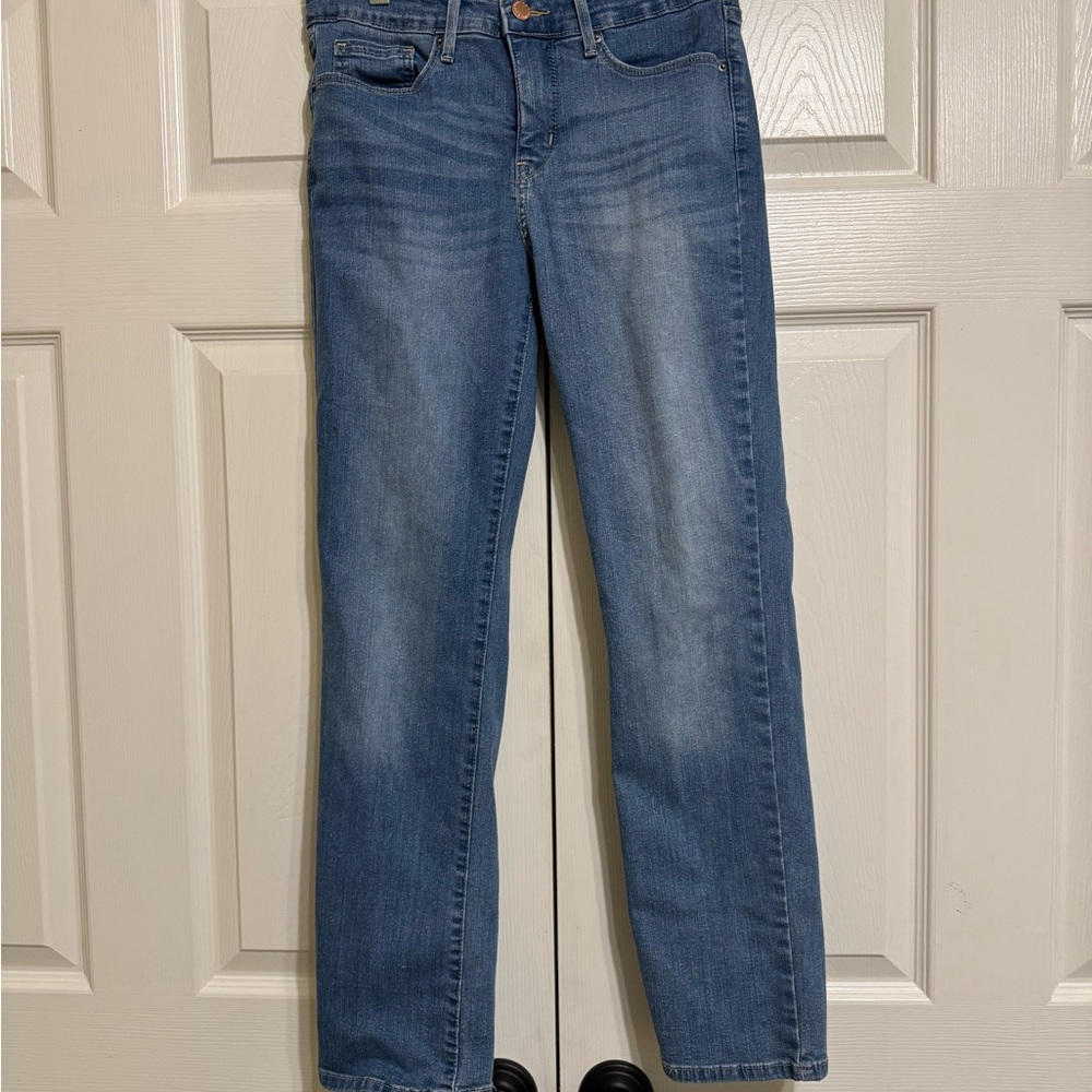 Levi's Women's Medium Blue Straight-Leg Jeans